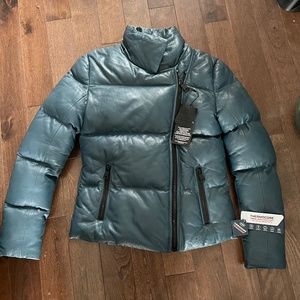 Bod & Christensen leather puffer jacket